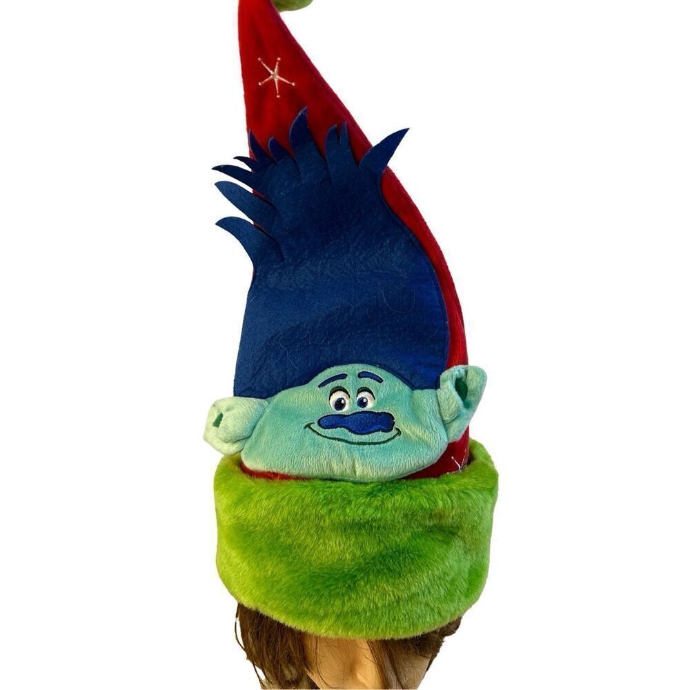 Trolls Blue Christmas hat pompom 17"x11"‎
